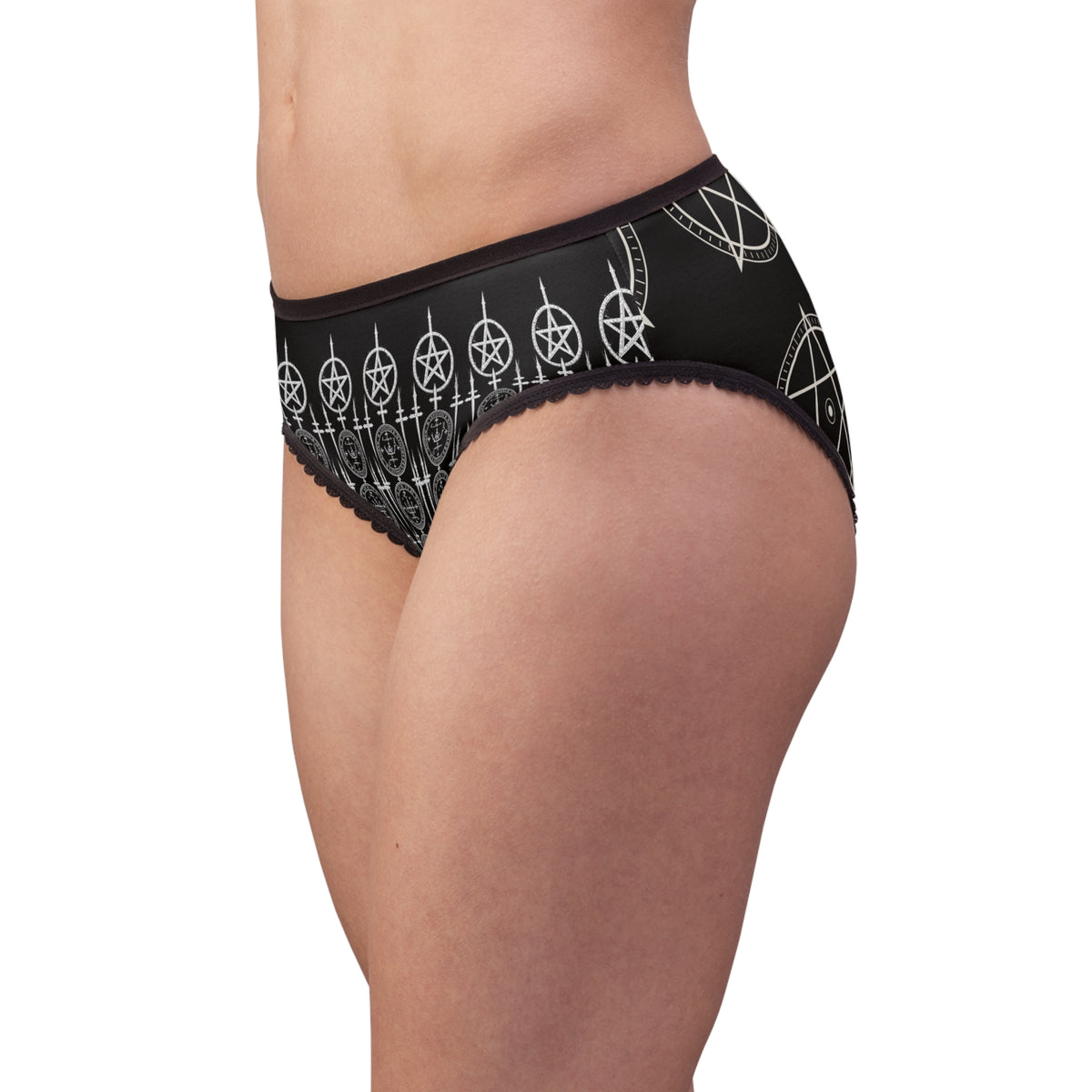 XYRO Pentagram Women's Briefs — Occult Pattern Underwear