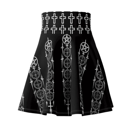 XYRO Gothic Skater Skirt — Women's All-Over Print