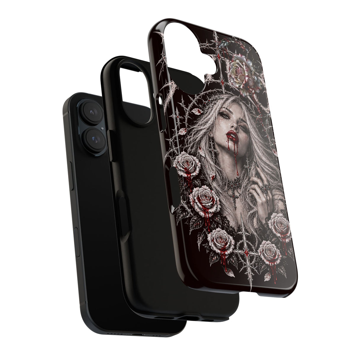 XYRO Vampire Rose Phone Case — Blood-Drip Tough Case