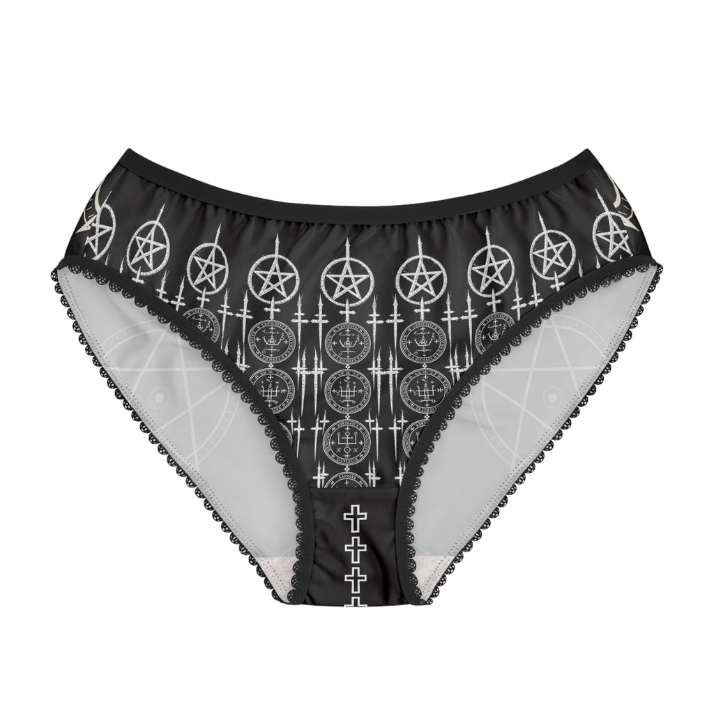 XYRO Pentagram Women's Briefs — Occult Pattern Underwear