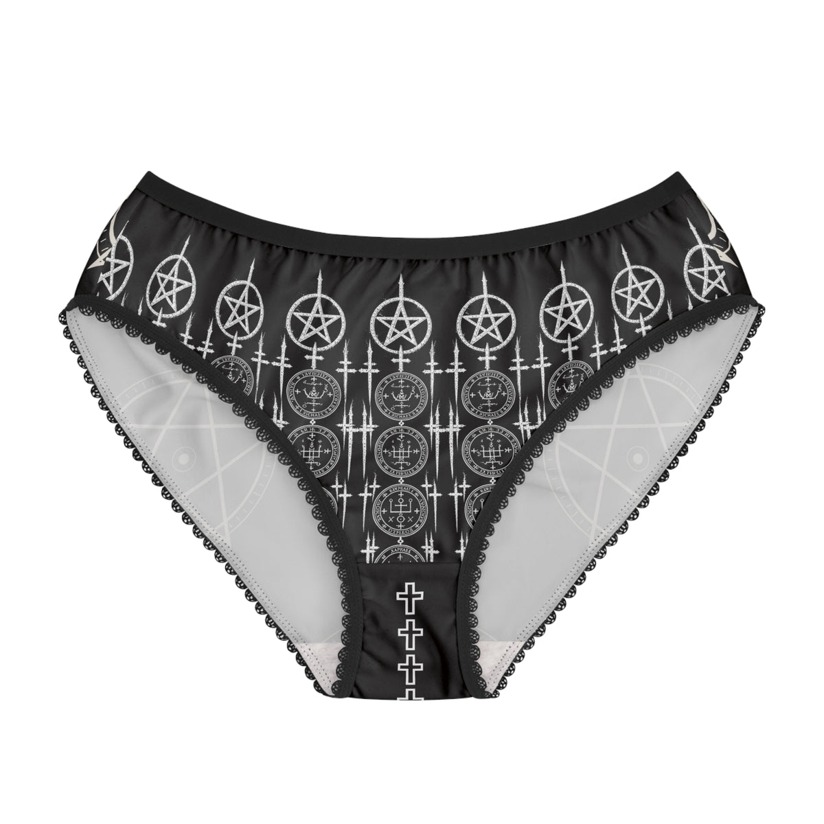 XYRO Pentagram Women's Briefs — Occult Pattern Underwear