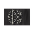 XYRO Pentagram Tea Towel — Black Microfiber Kitchen Towel