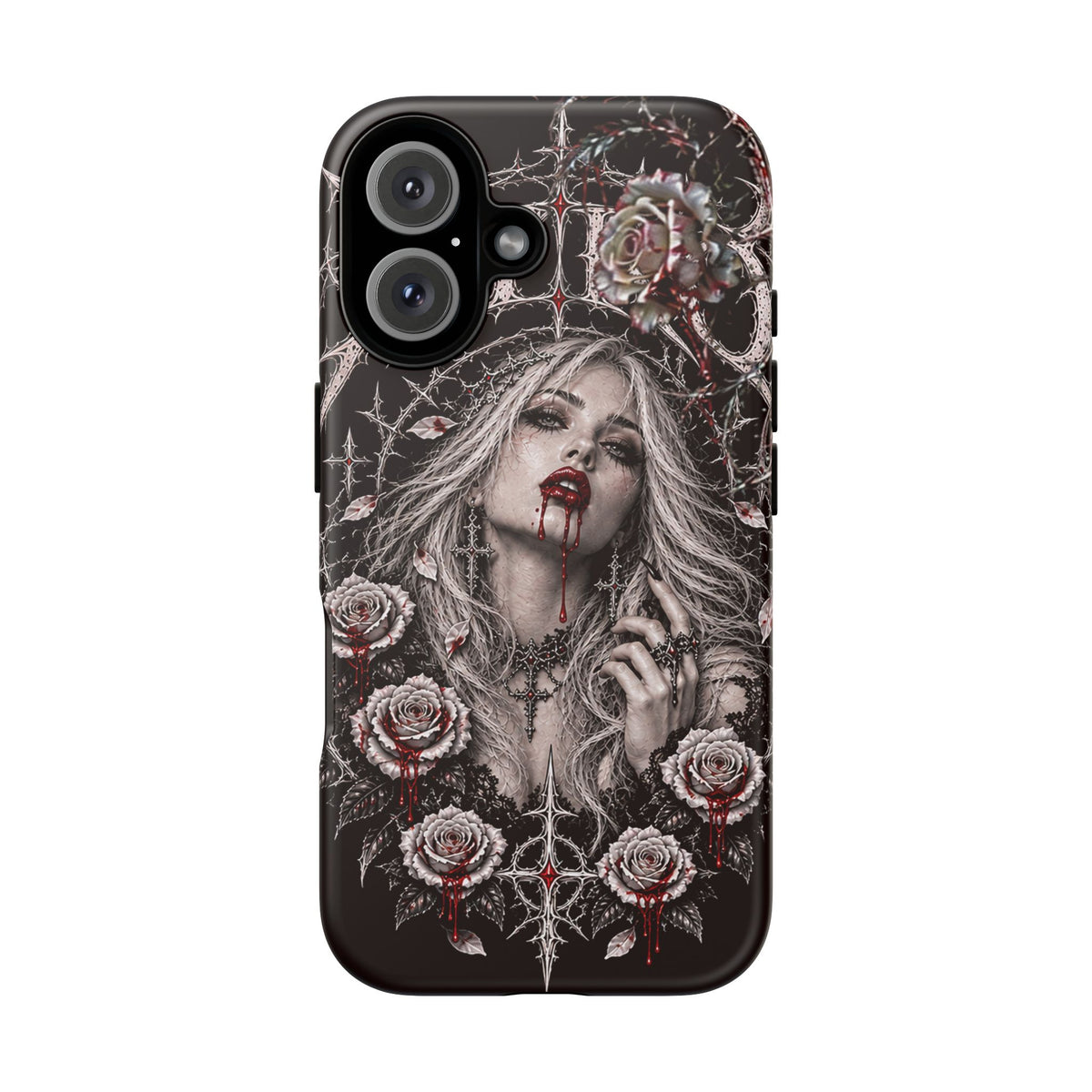 XYRO Vampire Rose Phone Case — Blood-Drip Tough Case