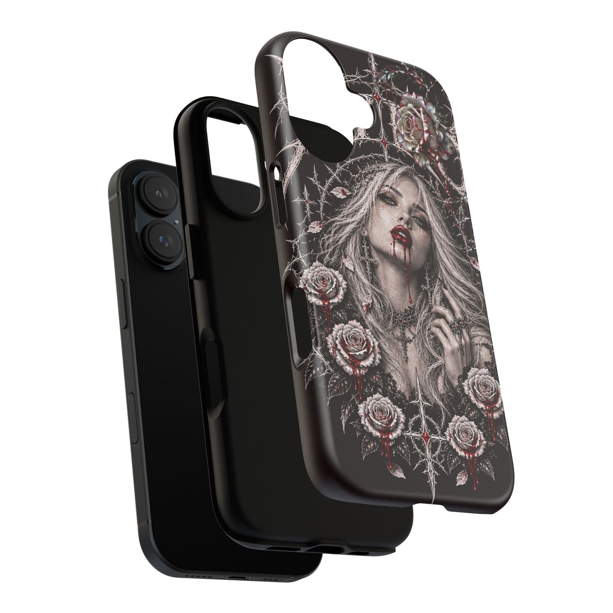 XYRO Vampire Rose Phone Case — Blood-Drip Tough Case