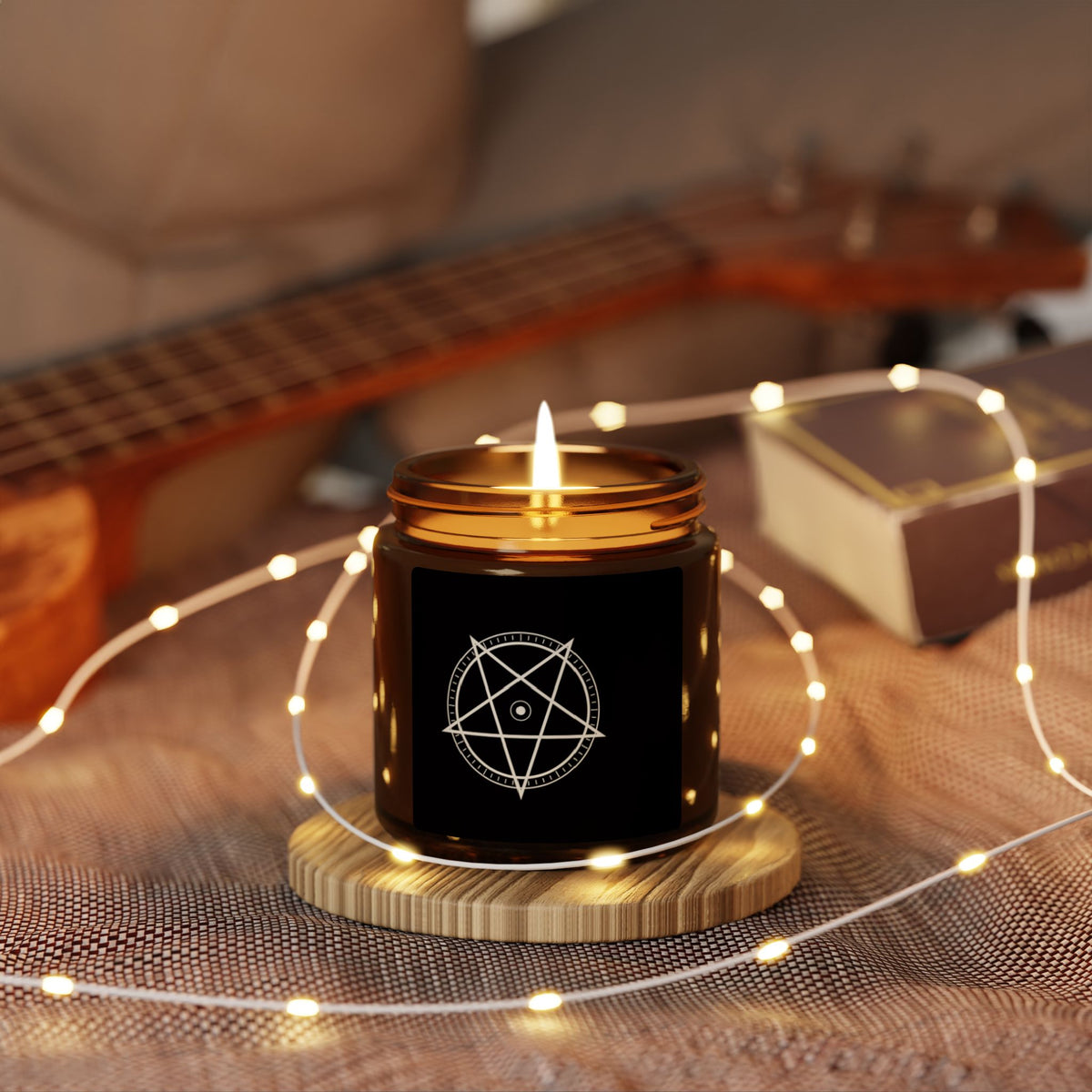 XYRO Pentacle Star Candle — Amber Jar Soy Candle