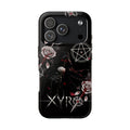XYRO Grim Reaper Tough Phone Case — Dark Roses & Pentagram