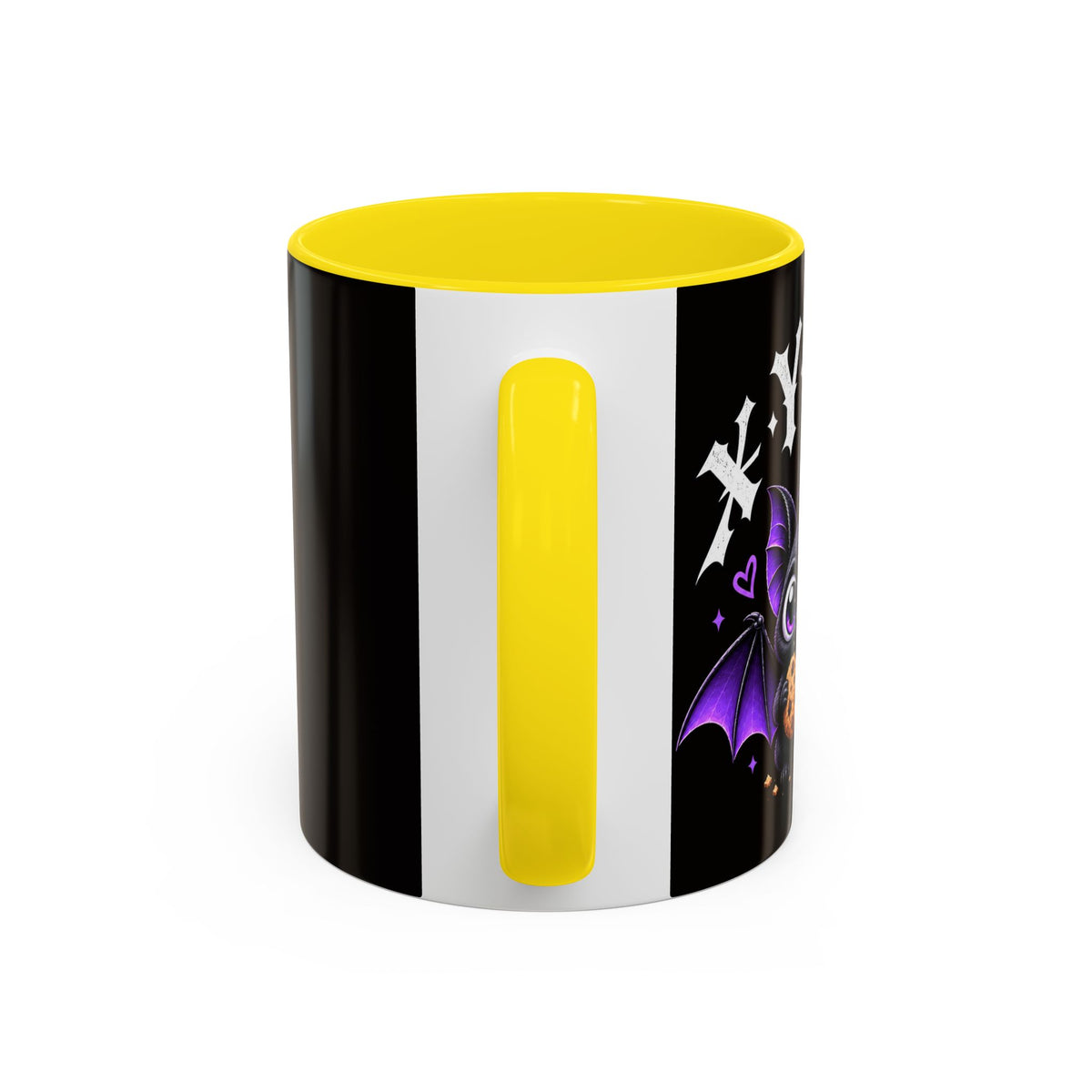 XYRO Cross & Bat Mug — Purple Vampire Aesthetic Coffee Cup
