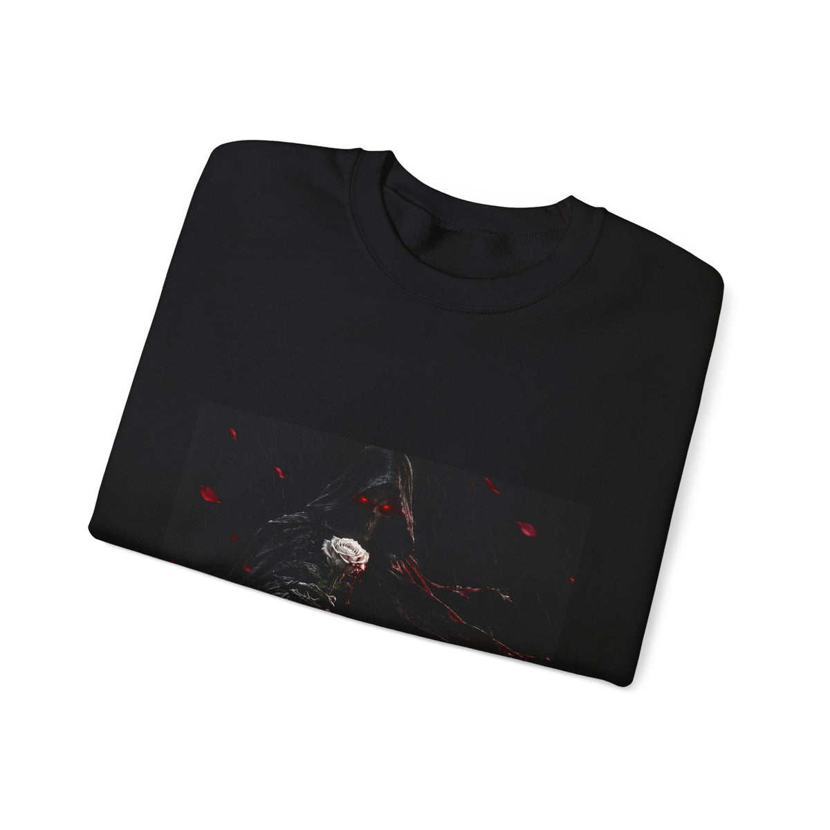 XYRO Anime Reaper Rose Crewneck — Gothic Graphic Sweatshirt