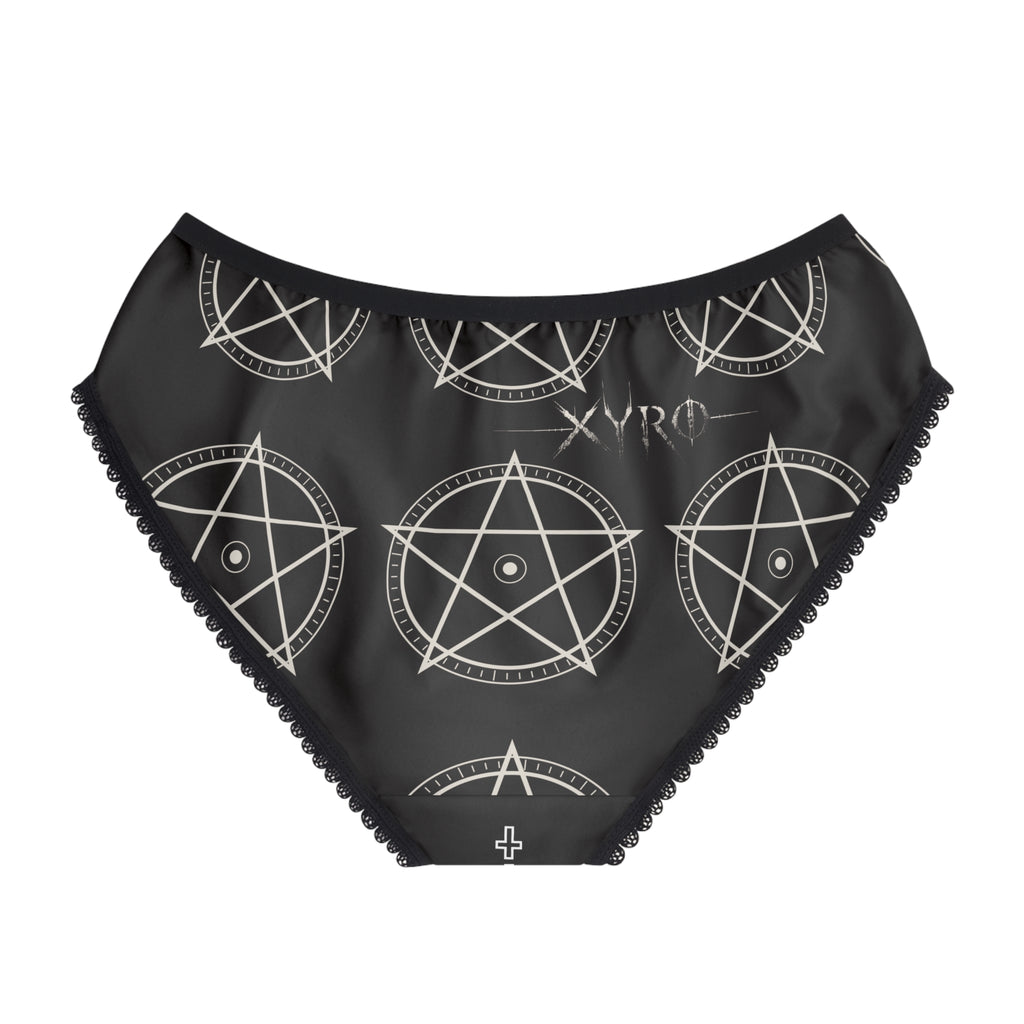 XYRO Pentagram Women's Briefs — Occult Pattern Underwear