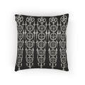 XYRO Geometric Woven Pillow — Black & White Throw Pillow