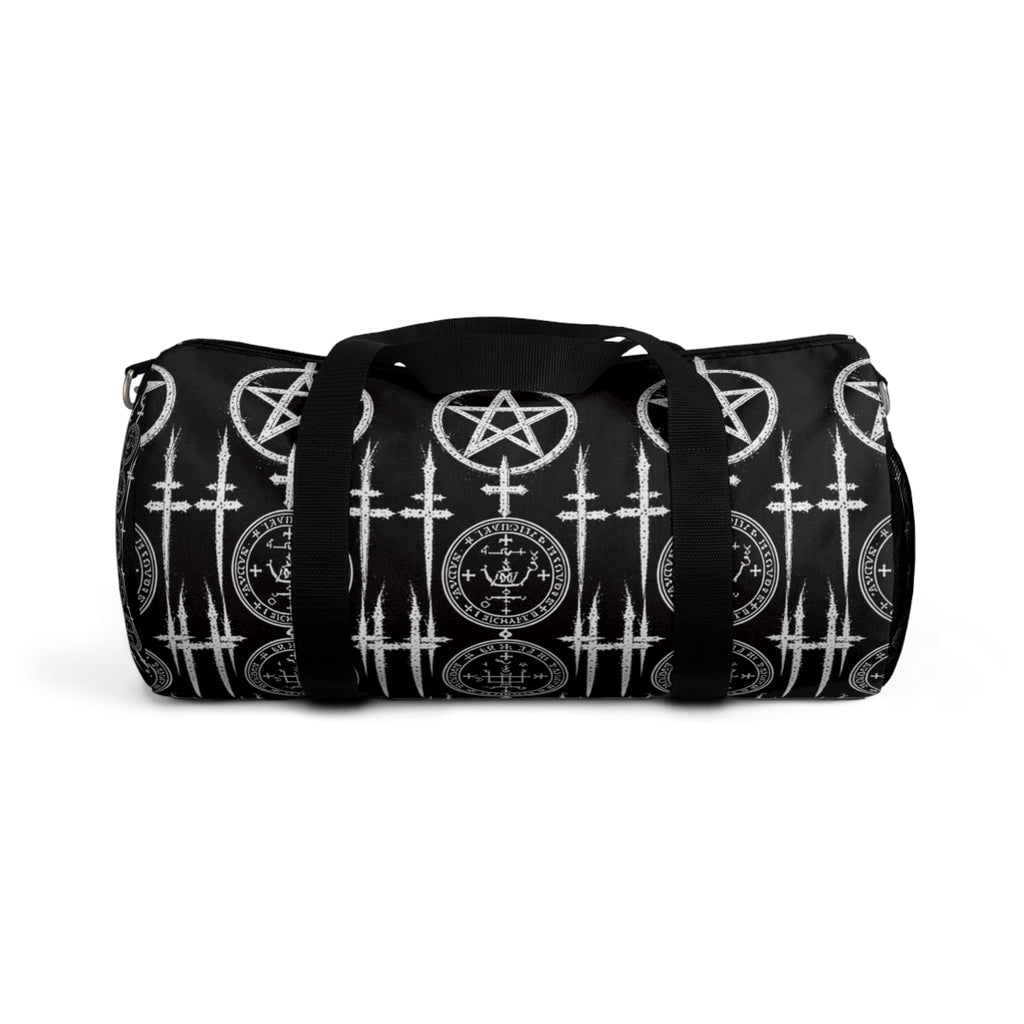 XYRO Occult Pentagram Duffel Bag — Gothic Travel & Gym Bag