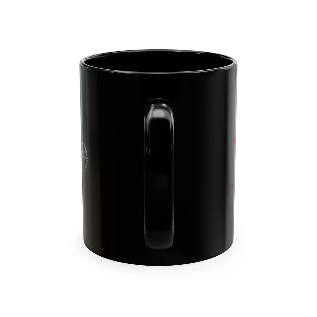 XYRO Grim Reaper Dark Rose Mug — Gothic Floral Coffee Cup