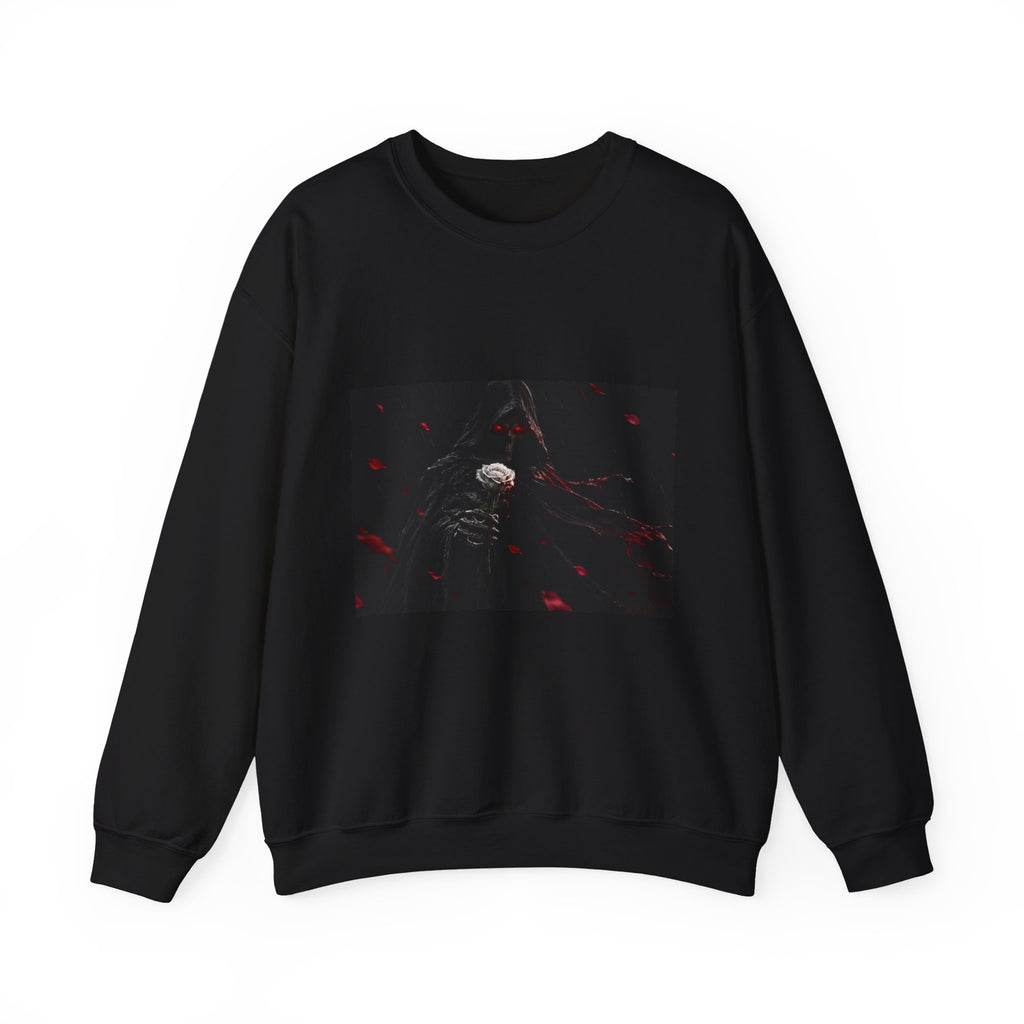 XYRO Anime Reaper Rose Crewneck — Gothic Graphic Sweatshirt