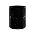 XYRO Grim Reaper Dark Rose Mug — Gothic Floral Coffee Cup