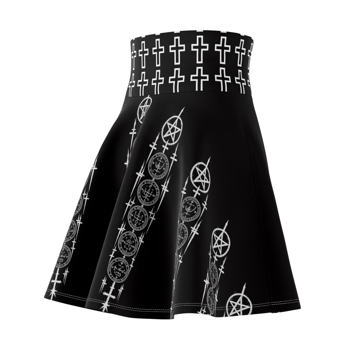 XYRO Gothic Skater Skirt — Women's All-Over Print
