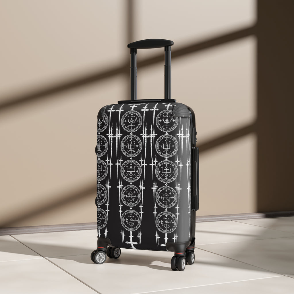 XYRO Archangel Sigil Suitcase — Gothic Hard-Shell Luggage