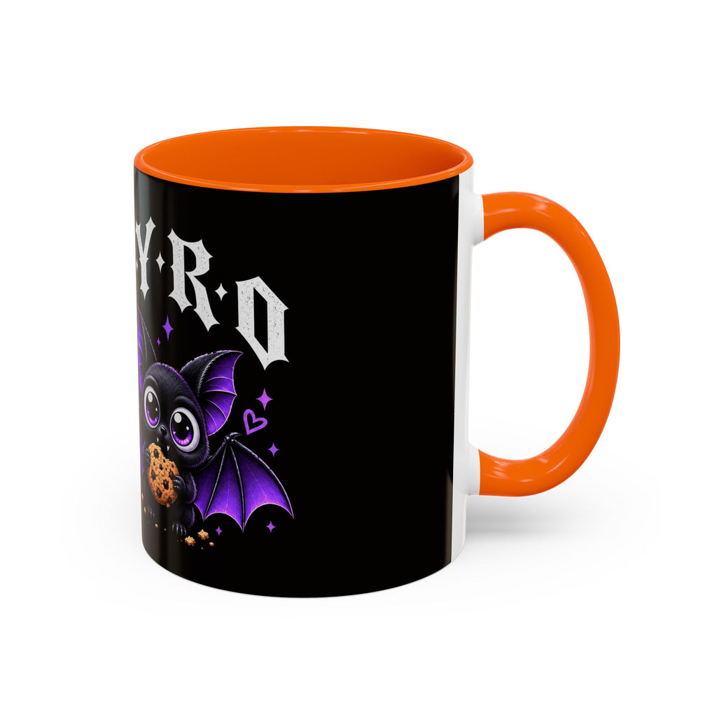 XYRO Cross & Bat Mug — Purple Vampire Aesthetic Coffee Cup