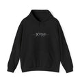 XYRO Crystal Logo Hoodie — Minimalist Black Pullover