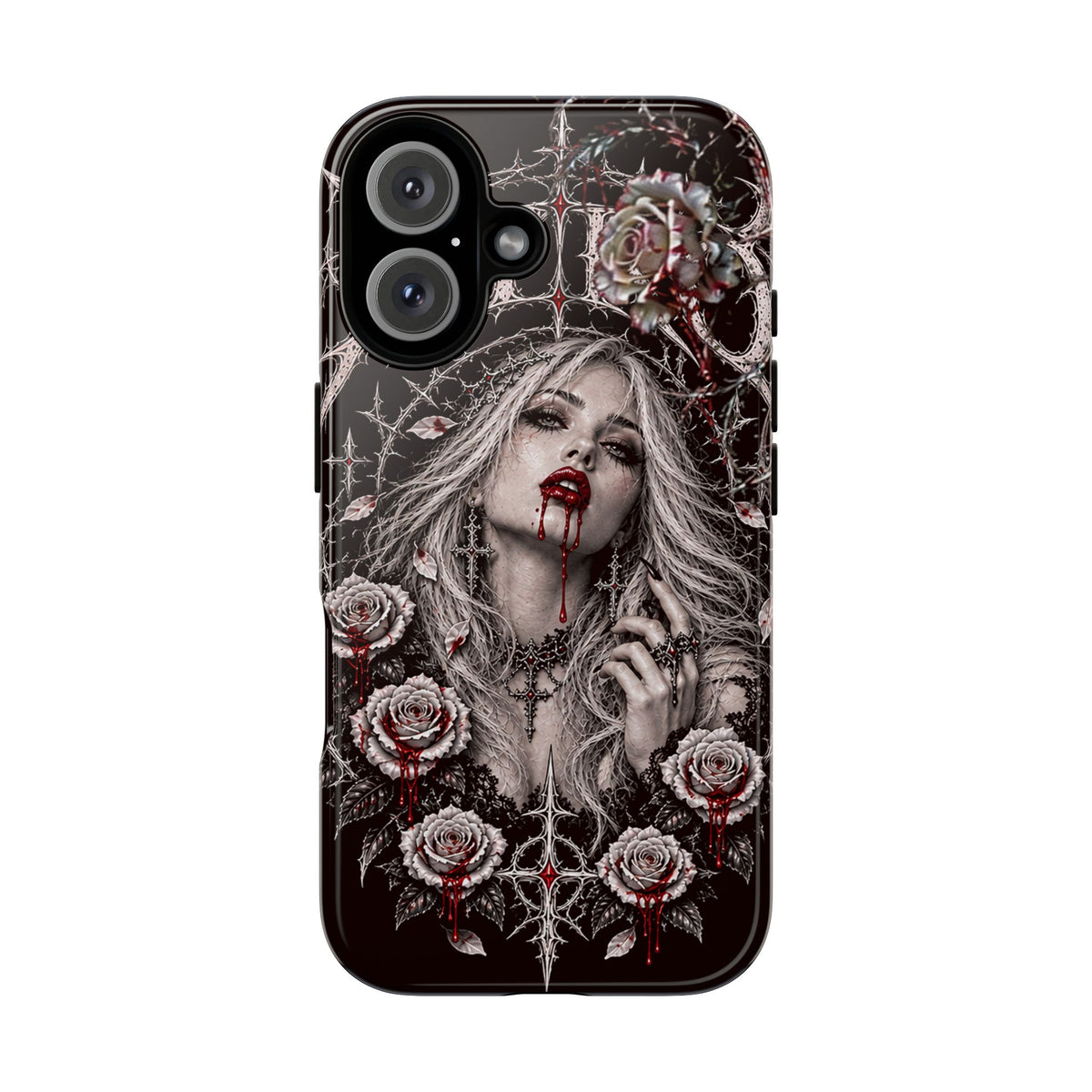 XYRO Vampire Rose Phone Case — Blood-Drip Tough Case