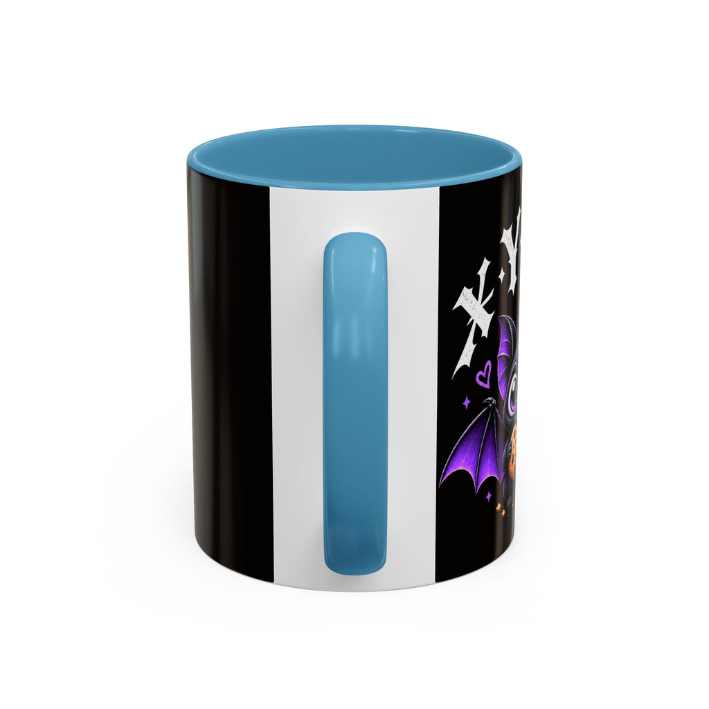 XYRO Cross & Bat Mug — Purple Vampire Aesthetic Coffee Cup