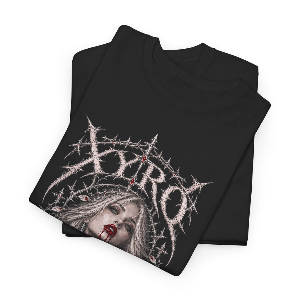 XYRO Vampire Rose Tee — Bloody Bride Horror Metal T-Shirt