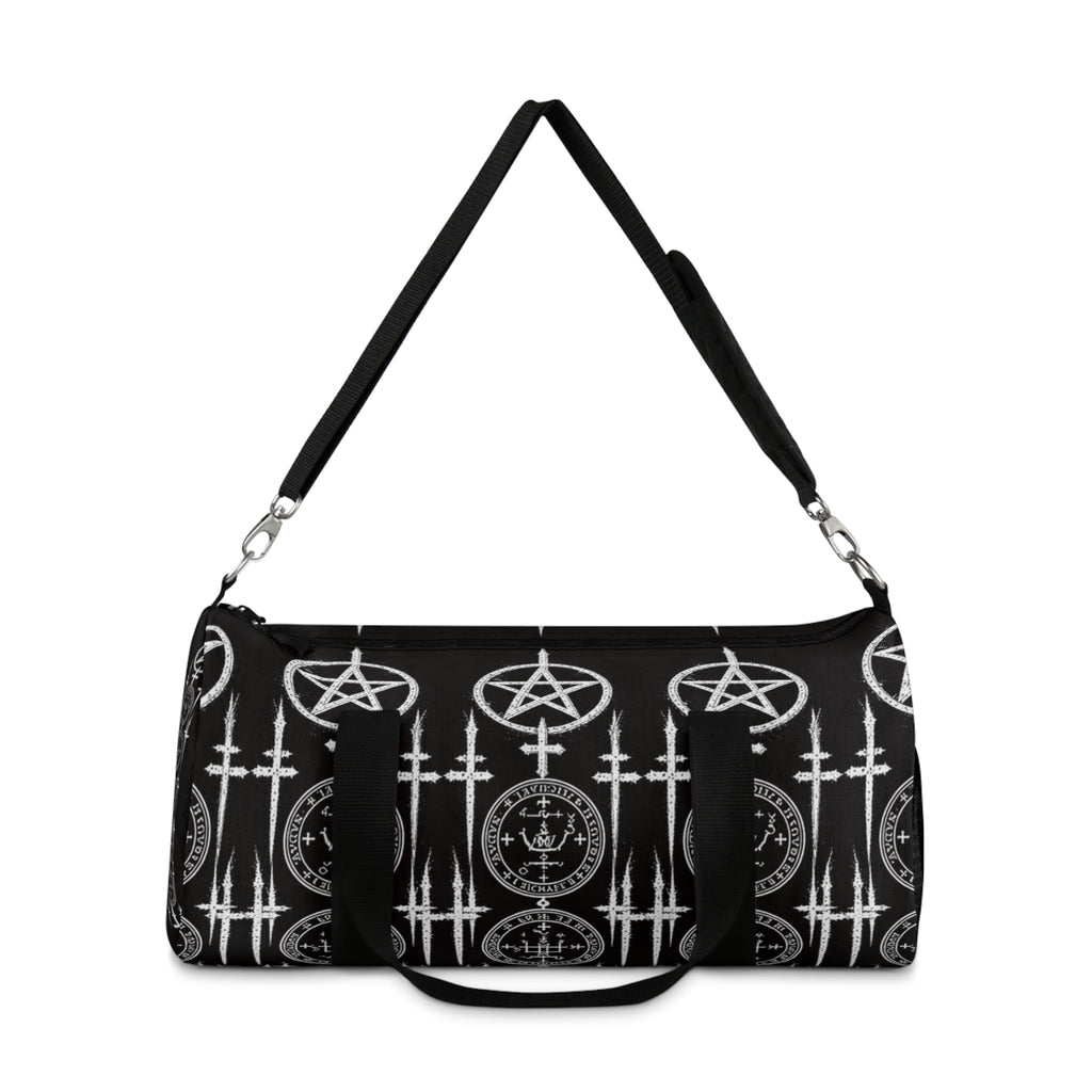 XYRO Occult Pentagram Duffel Bag — Gothic Travel & Gym Bag