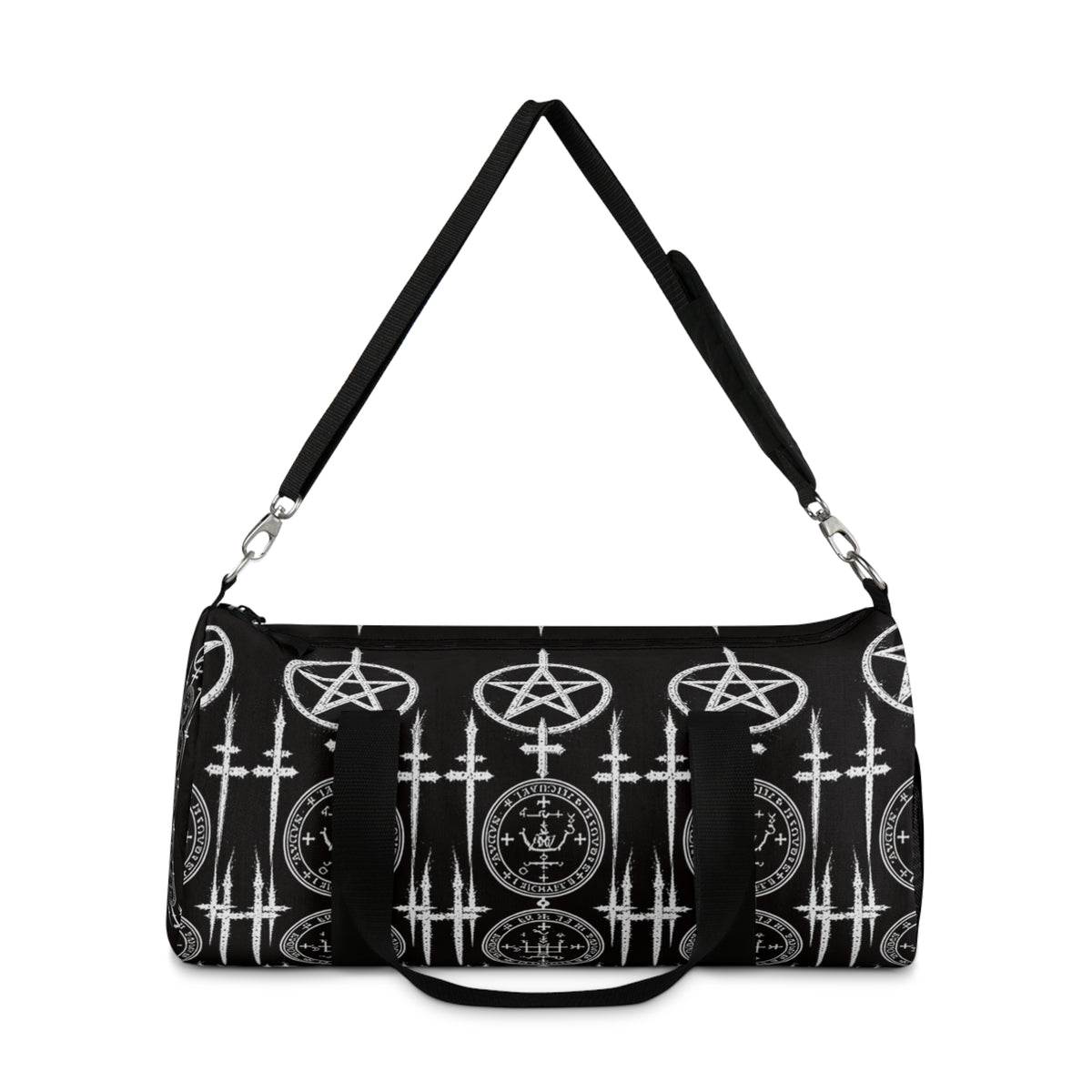 XYRO Occult Pentagram Duffel Bag — Gothic Travel & Gym Bag