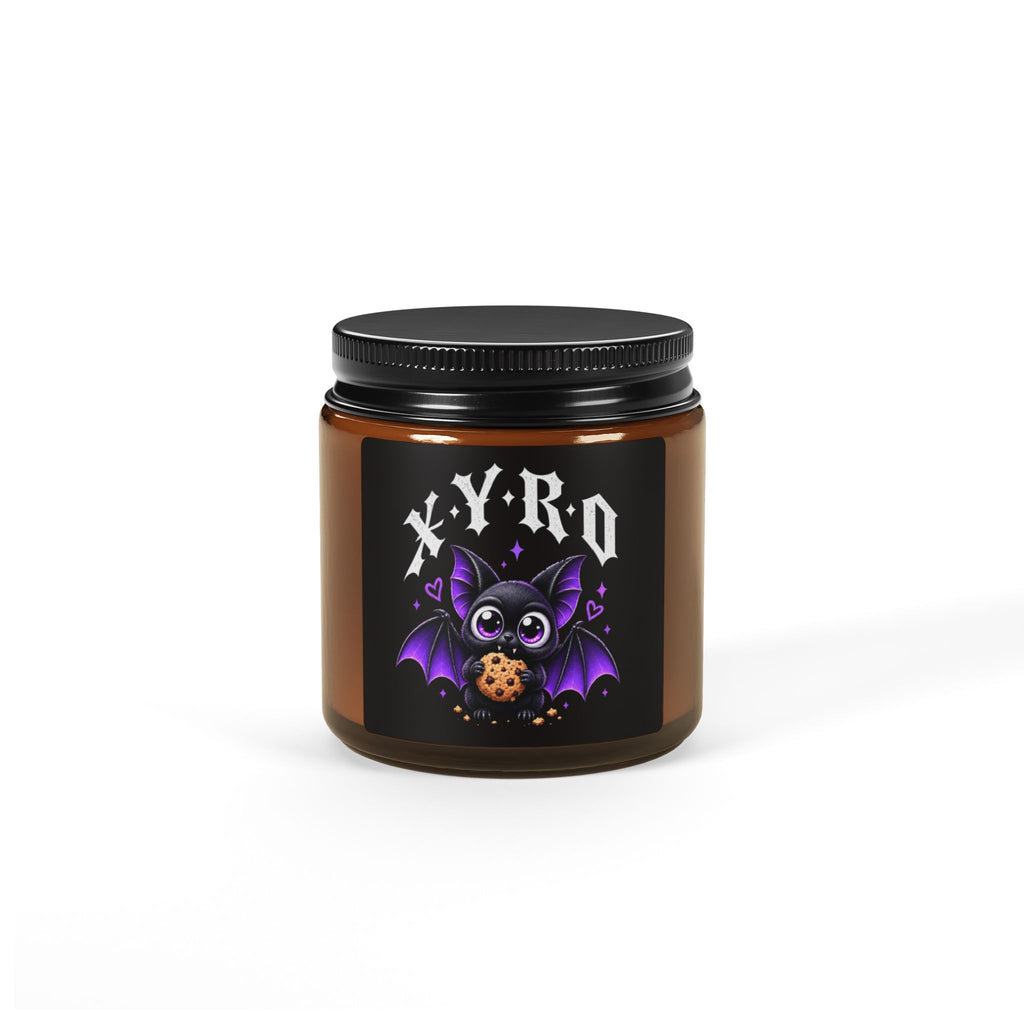 XYRO Bat Cookie Candle — Scented Soy Candle in Amber Jar