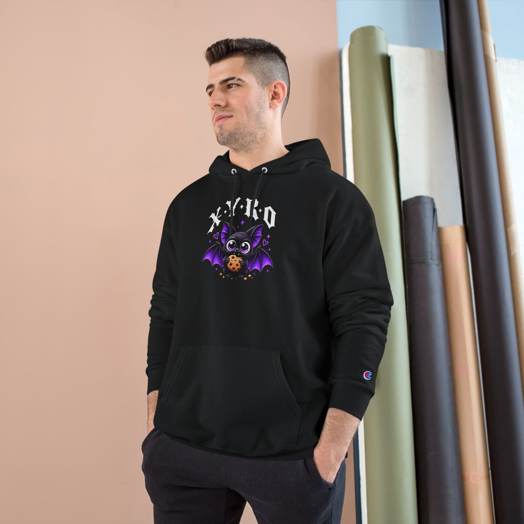 XYRO Cookie Bat Hoodie — Champion Black Pullover