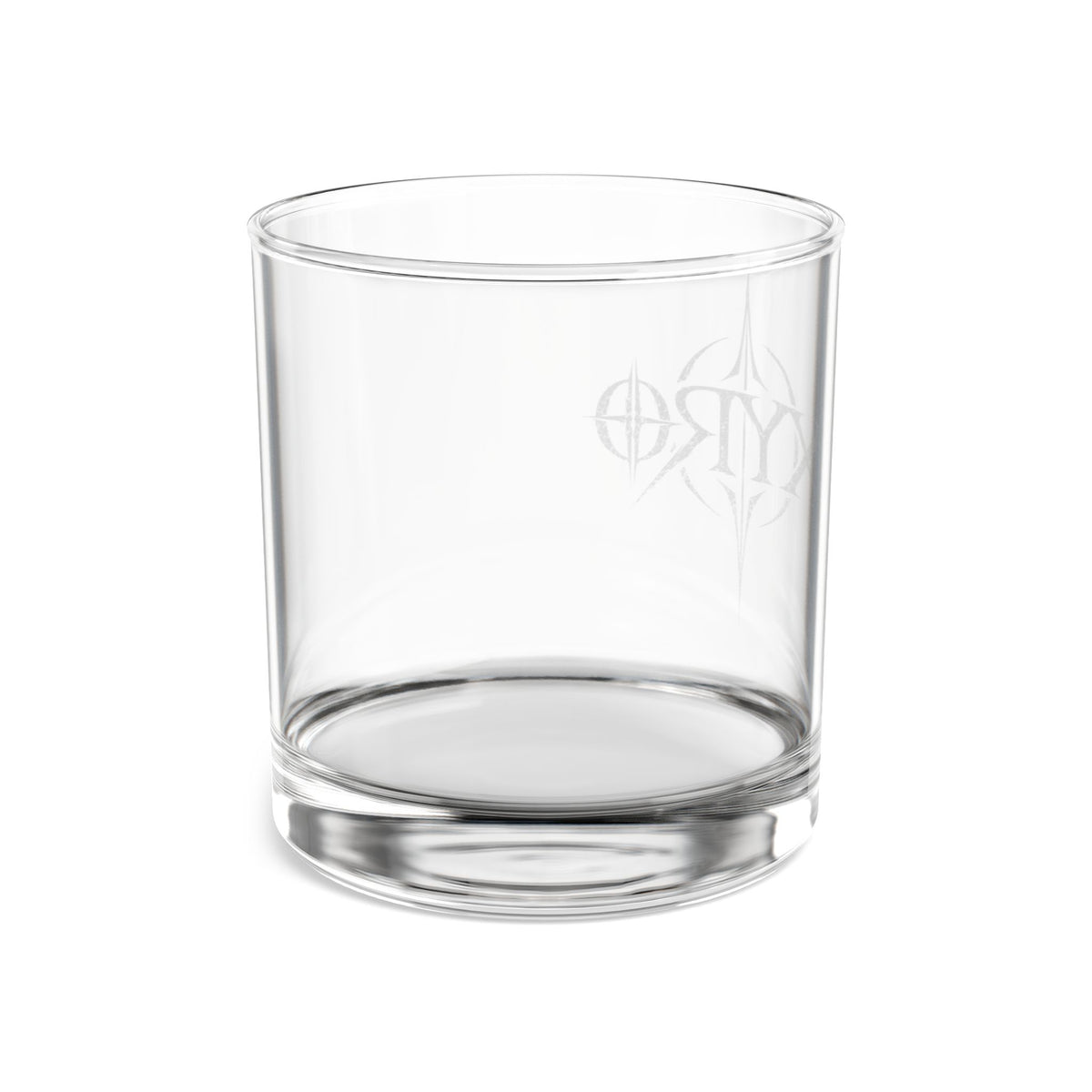 XYRO Logo Engraved Rocks Glass — 10oz Whiskey Tumbler