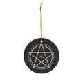 XYRO Pentagram Ceramic Ornament — Witchy Holiday Decor