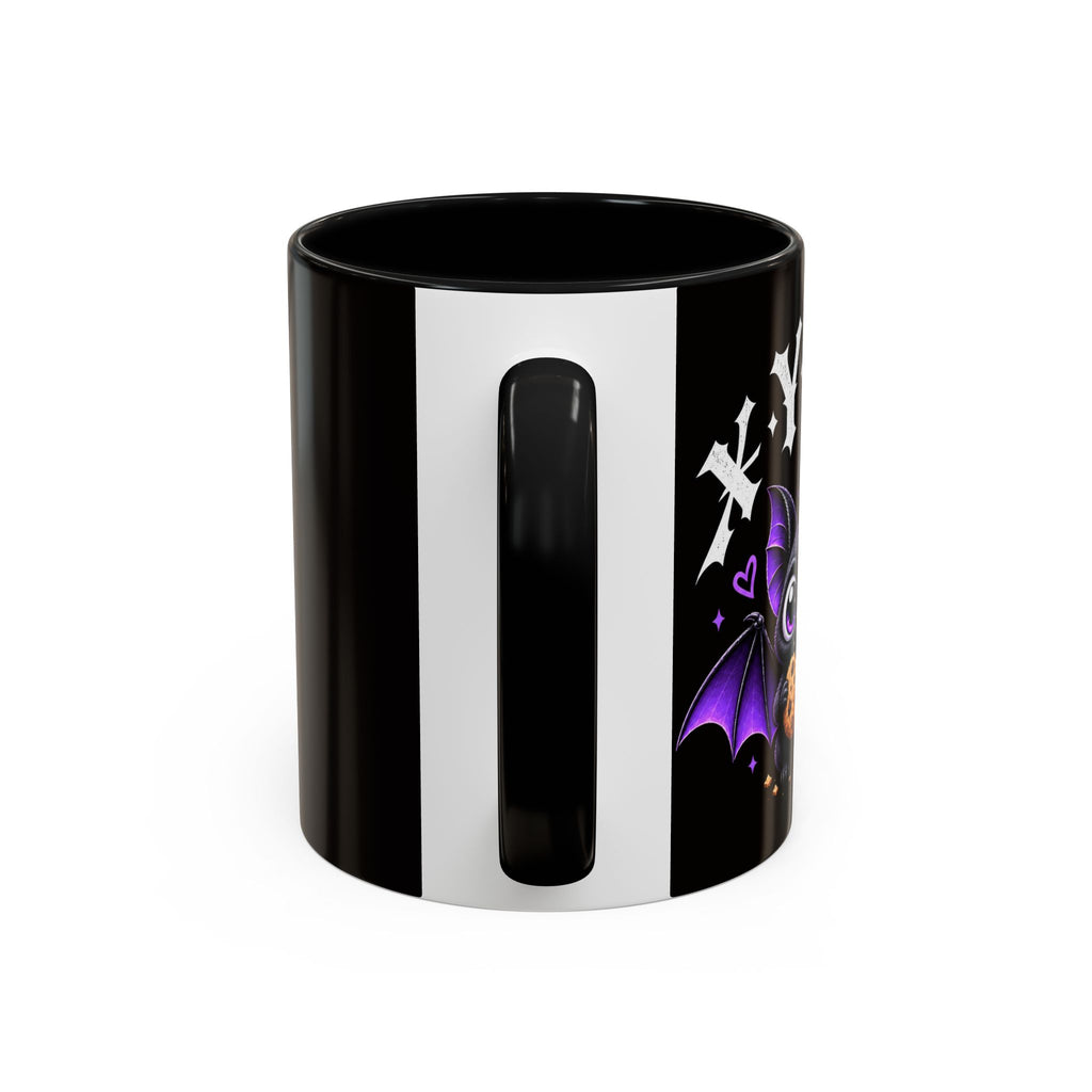 XYRO Cross & Bat Mug — Purple Vampire Aesthetic Coffee Cup