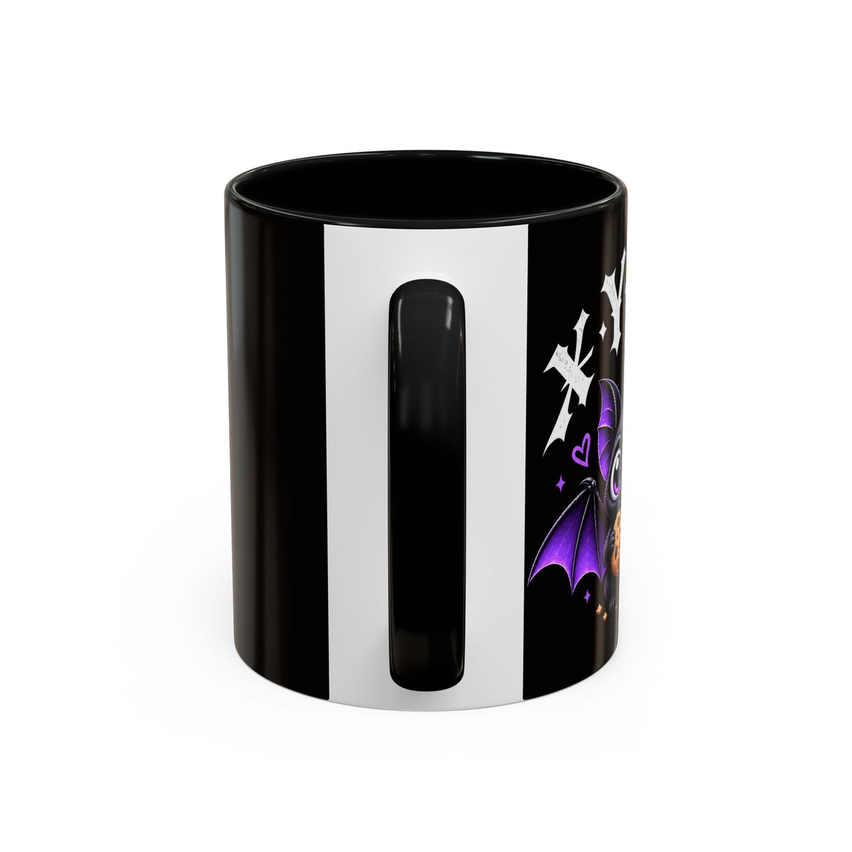 XYRO Cross & Bat Mug — Purple Vampire Aesthetic Coffee Cup