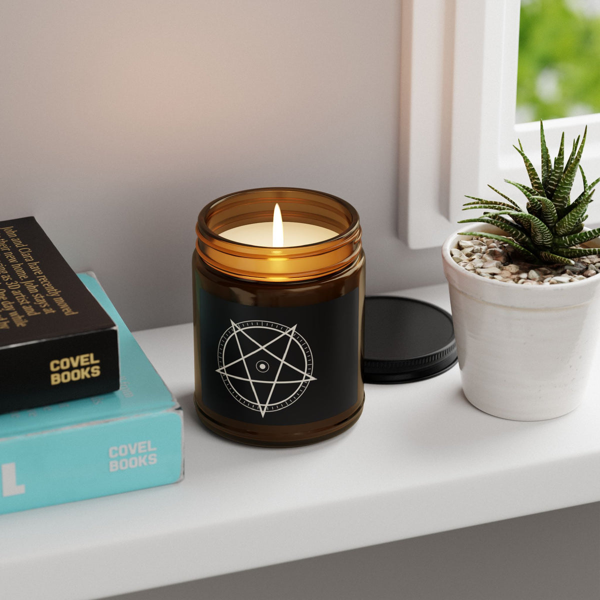 XYRO Pentacle Star Candle — Amber Jar Soy Candle