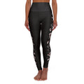 XYRO Rose Vine Yoga Leggings — High-Waisted Gothic Activewear