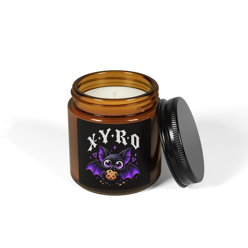 XYRO Bat Cookie Candle — Scented Soy Candle in Amber Jar