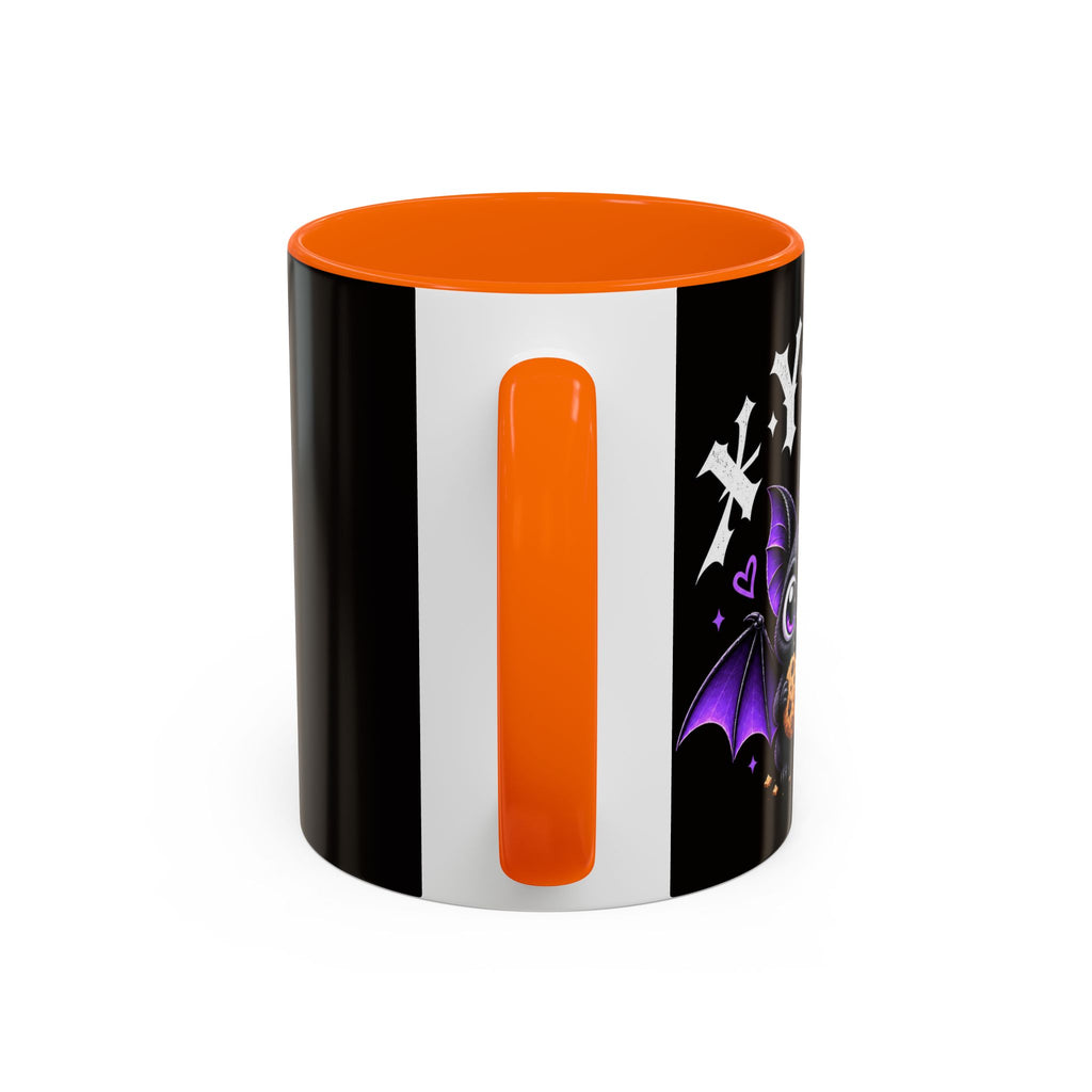 XYRO Cross & Bat Mug — Purple Vampire Aesthetic Coffee Cup